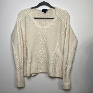 Brooks Brothers Women's Cream 100% Cashmere Sweater Small
